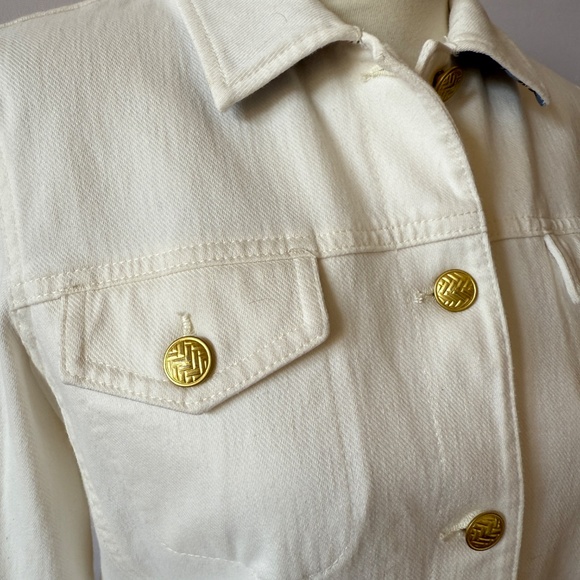 J MCLAUGHLIN COLBY JEANS JACKET BOXY CHIC PREPPY CASUAL CLASSIC TIMELESS NWOT S - Picture 6 of 12